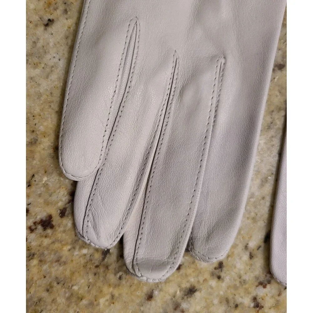 New! Vintage Size M 7 Gray Soft Leather 9.5